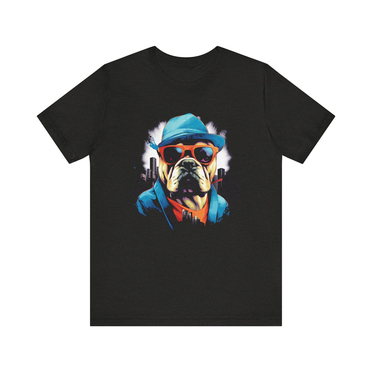 Gangster Bulldog Blue T-Shirt