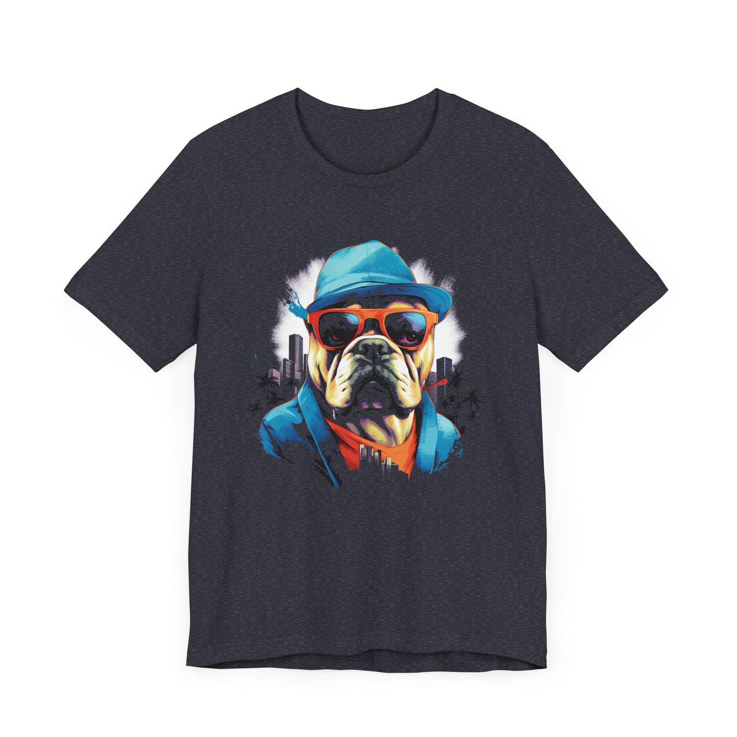 Gangster Bulldog Blue T-Shirt
