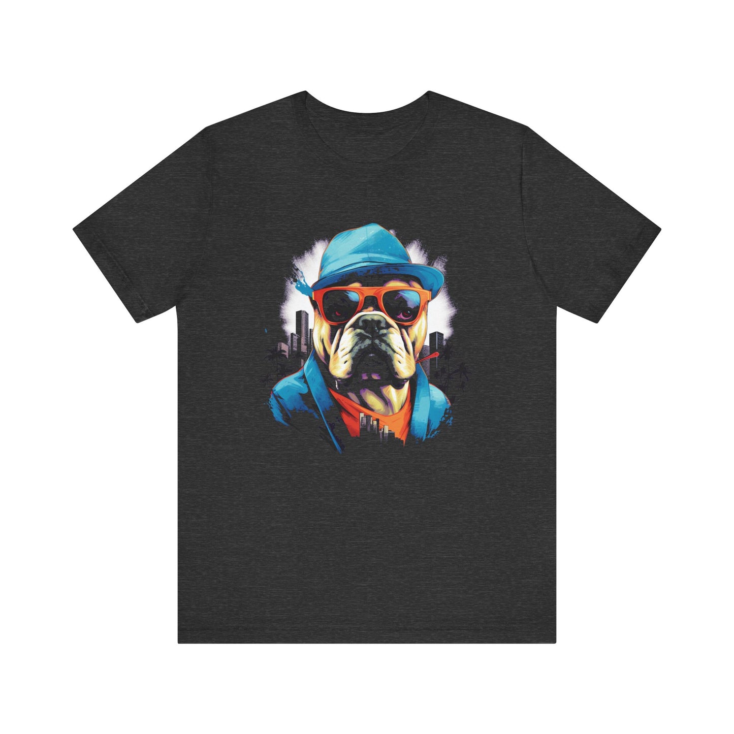 Gangster Bulldog Blue T-Shirt