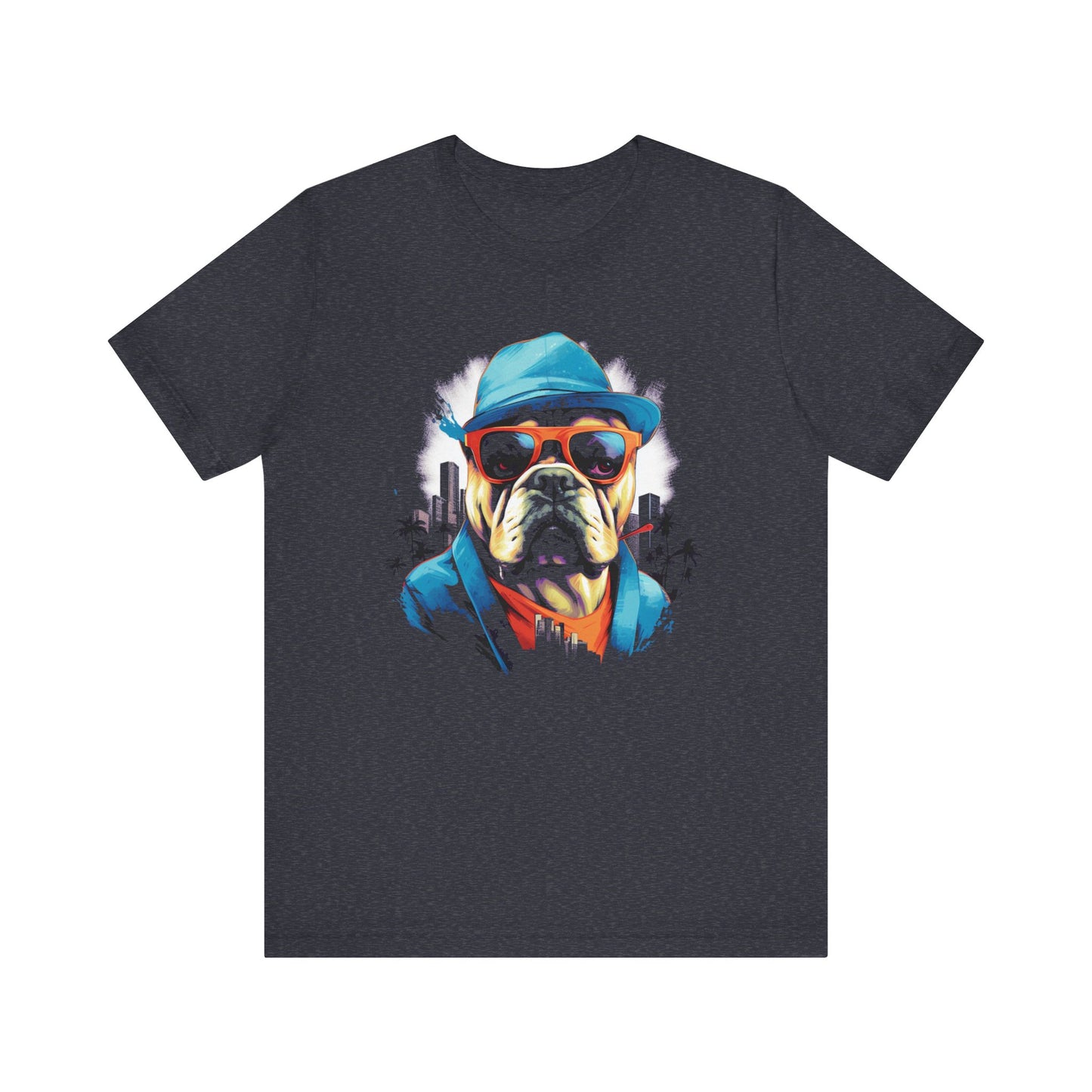 Gangster Bulldog Blue T-Shirt