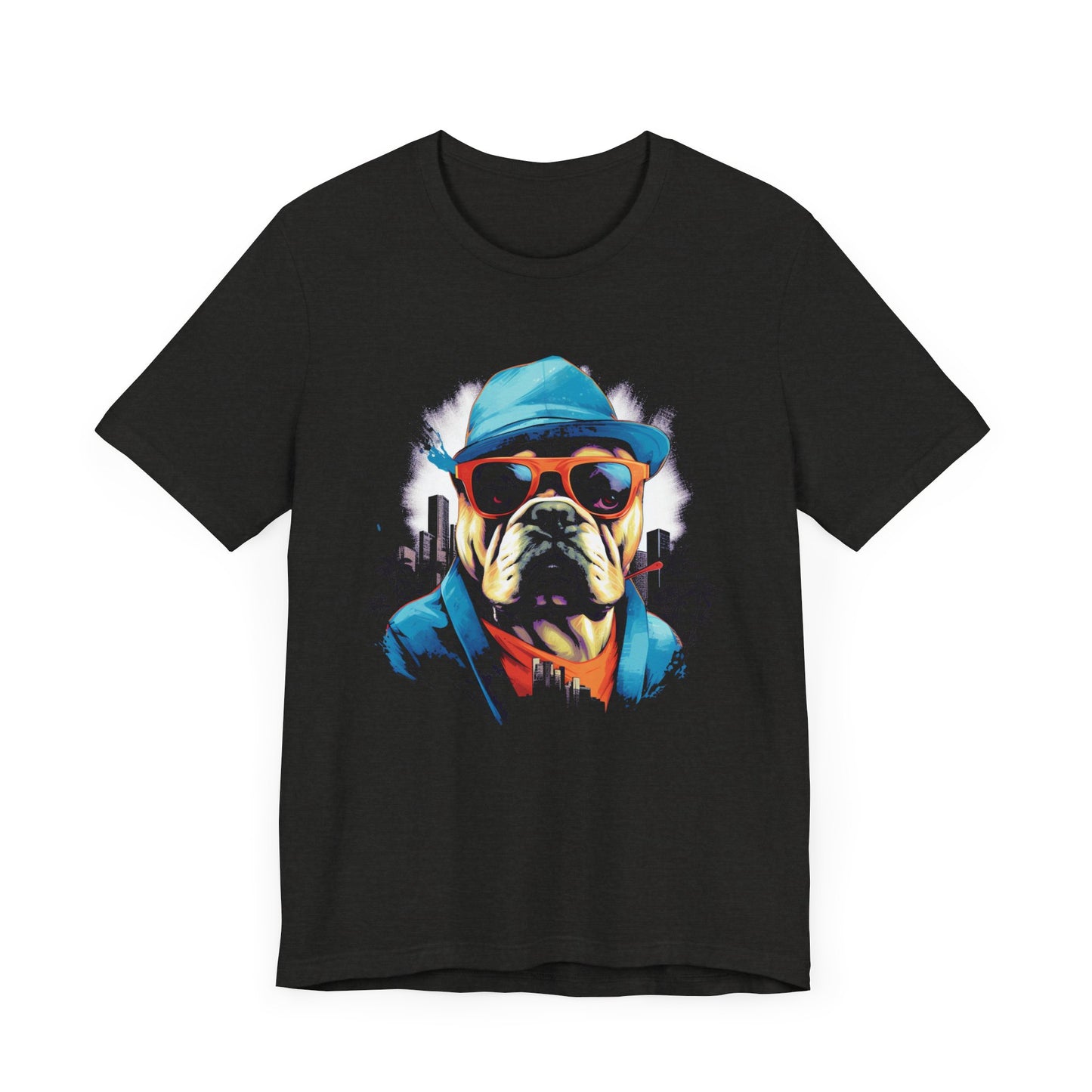 Gangster Bulldog Blue T-Shirt