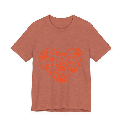 Paw Print Heart T-Shirt