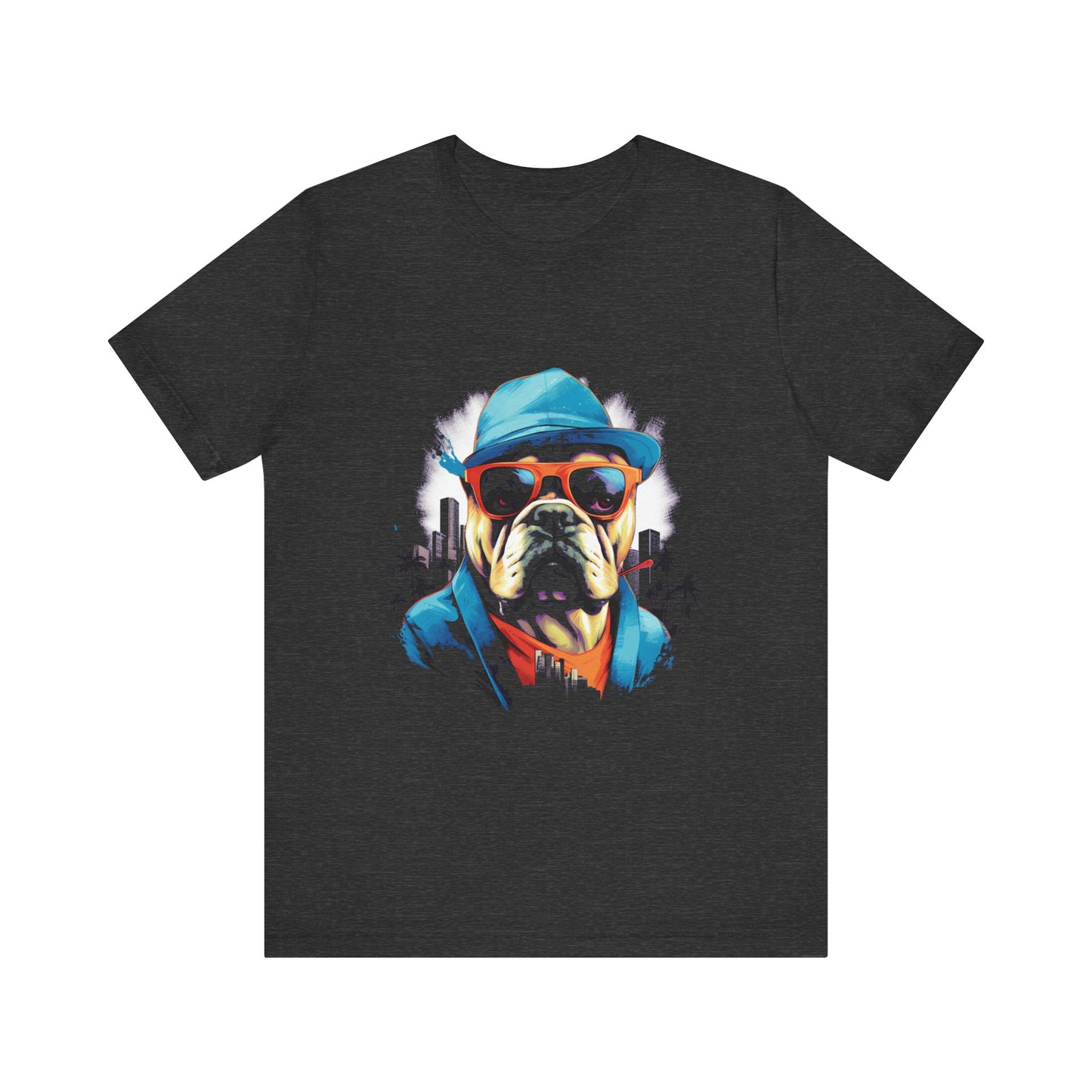 Gangster Bulldog Blue T-Shirt