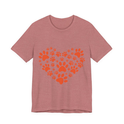 Paw Print Heart T-Shirt