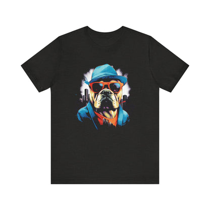 Gangster Bulldog Blue T-Shirt