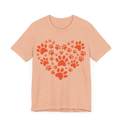 Paw Print Heart T-Shirt