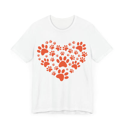 Paw Print Heart T-Shirt