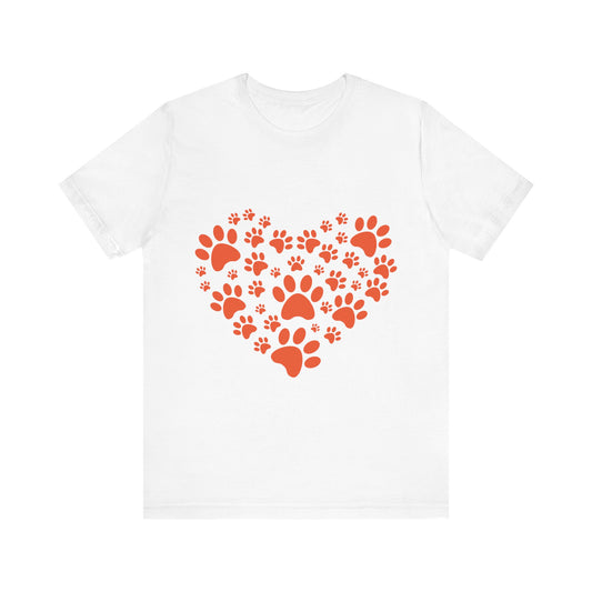 Paw Print Heart T-Shirt