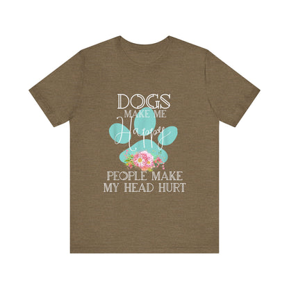 Dogs and Flowers T-Shirt