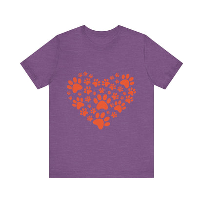 Paw Print Heart T-Shirt