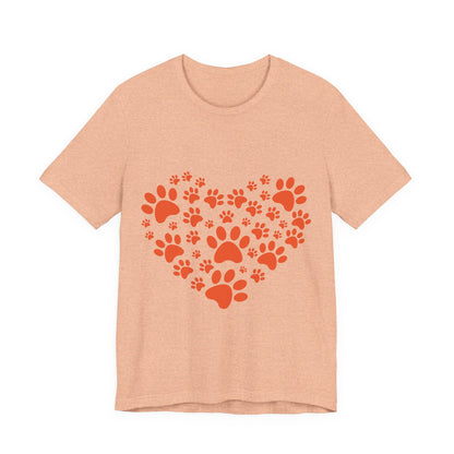 Paw Print Heart T-Shirt