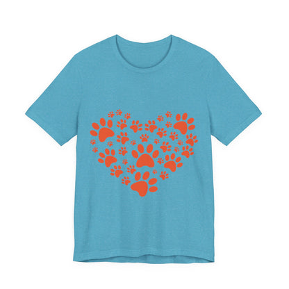 Paw Print Heart T-Shirt