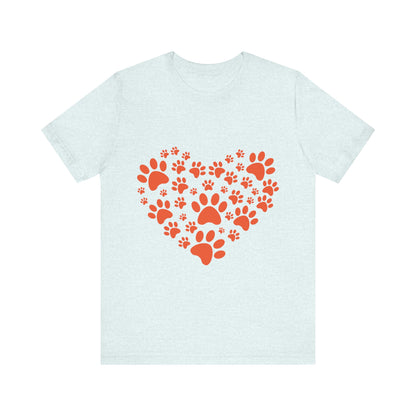 Paw Print Heart T-Shirt
