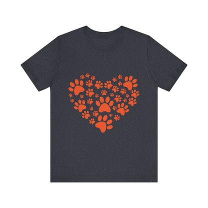 Paw Print Heart T-Shirt