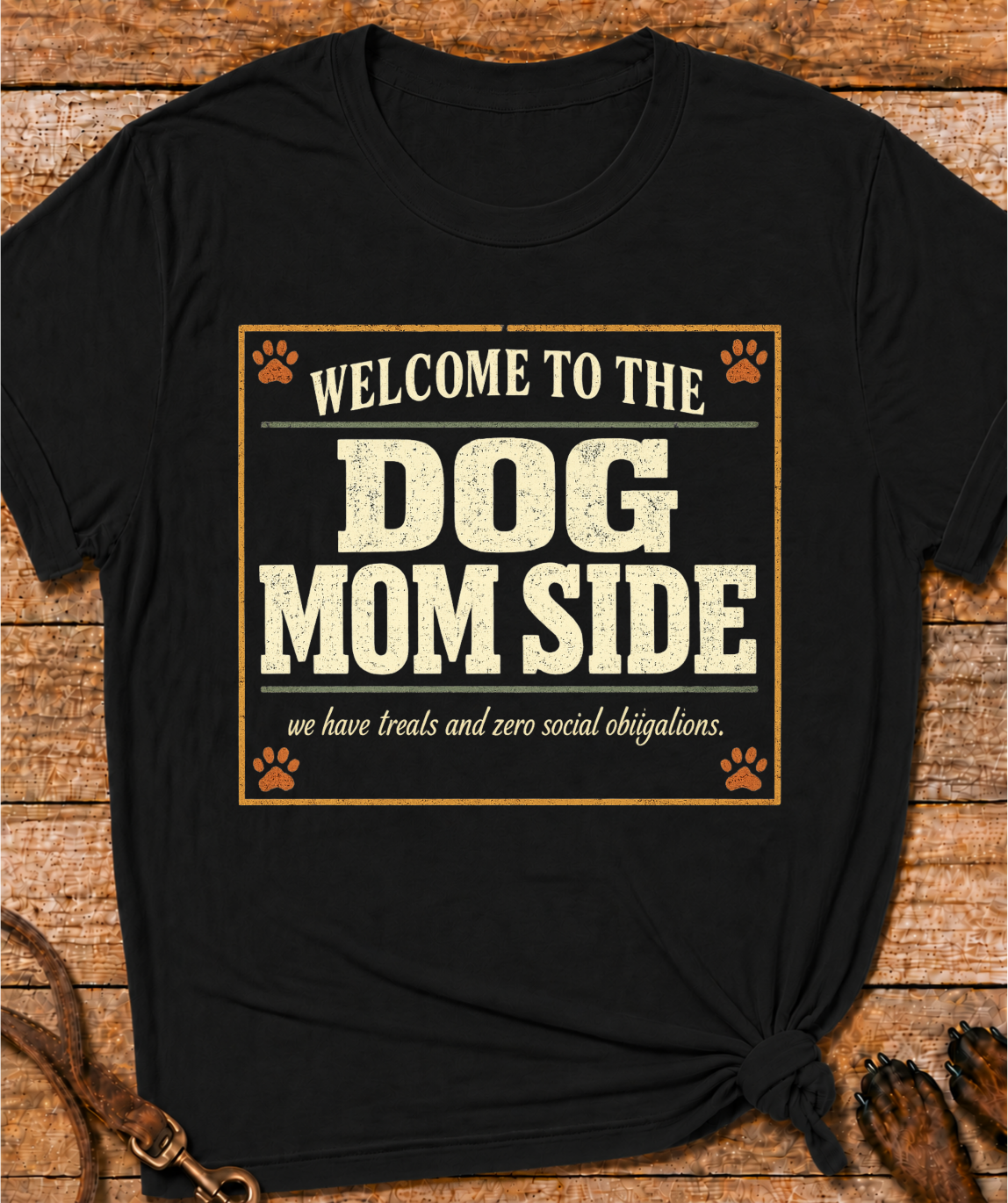 The Dog Mom Side T-Shirt