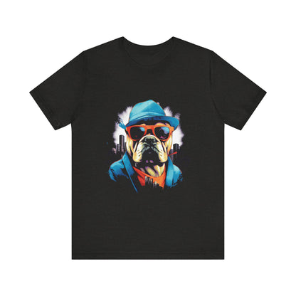Gangster Bulldog Blue T-Shirt