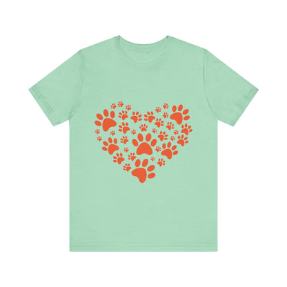 Paw Print Heart T-Shirt