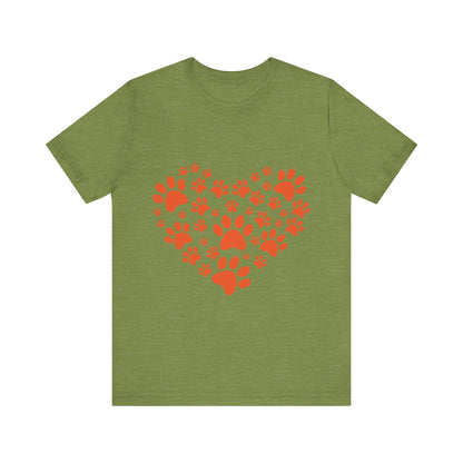Paw Print Heart T-Shirt