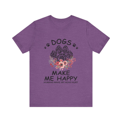 Paw Dogs Make Me Happy T-Shirt