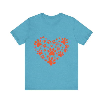 Paw Print Heart T-Shirt