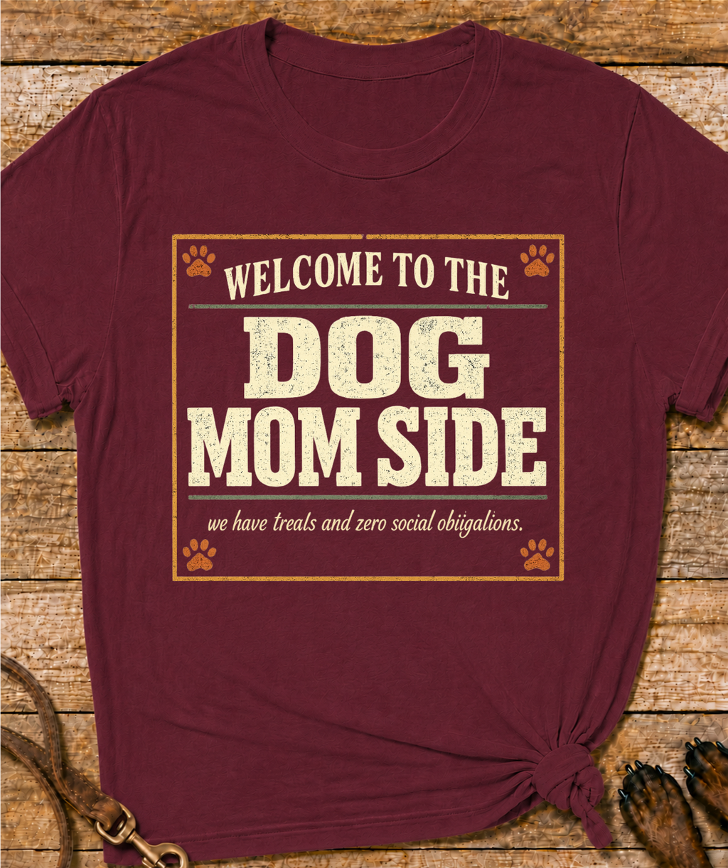 The Dog Mom Side T-Shirt