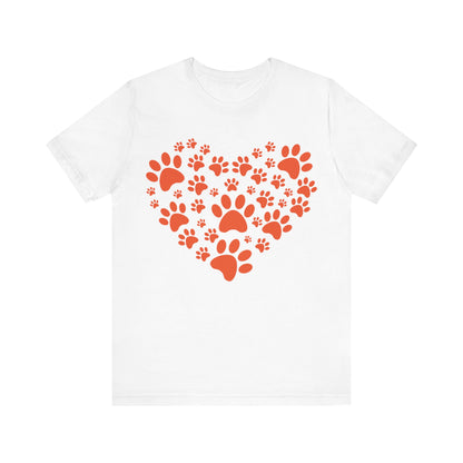 Paw Print Heart T-Shirt