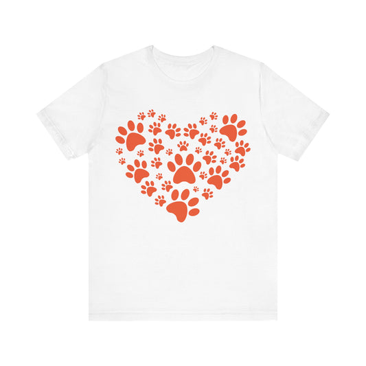 Paw Print Heart T-Shirt