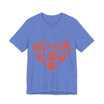 Paw Print Heart T-Shirt