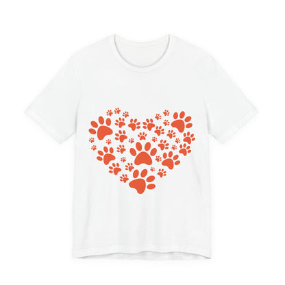 Paw Print Heart T-Shirt