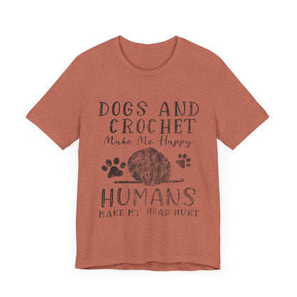 Dogs and Crochet T-Shirt