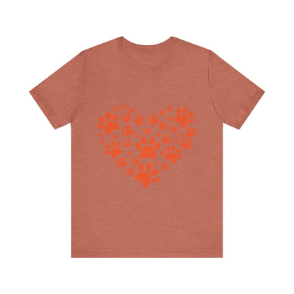 Paw Print Heart T-Shirt