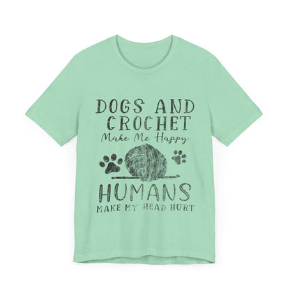 Dogs and Crochet T-Shirt