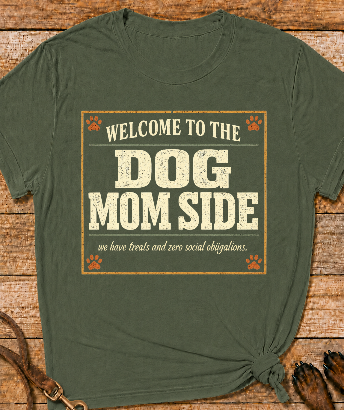 The Dog Mom Side T-Shirt