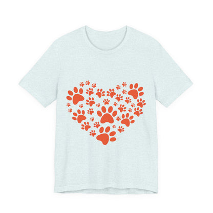 Paw Print Heart T-Shirt