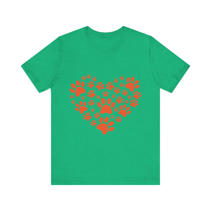 Paw Print Heart T-Shirt
