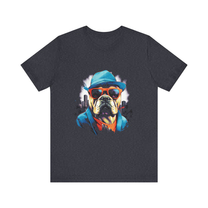 Gangster Bulldog Blue T-Shirt