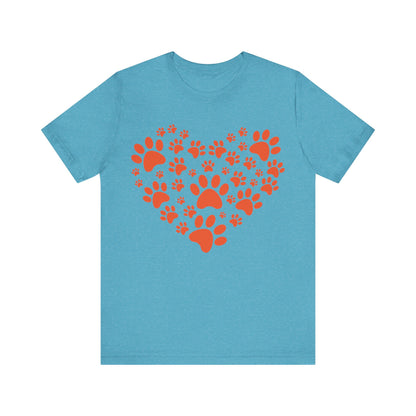 Paw Print Heart T-Shirt