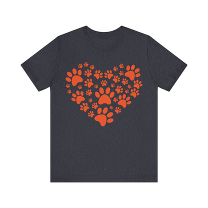 Paw Print Heart T-Shirt