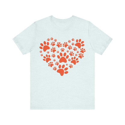 Paw Print Heart T-Shirt