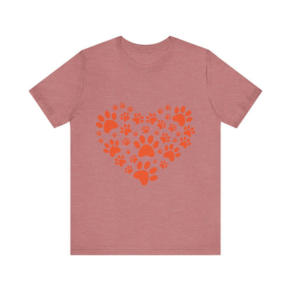 Paw Print Heart T-Shirt