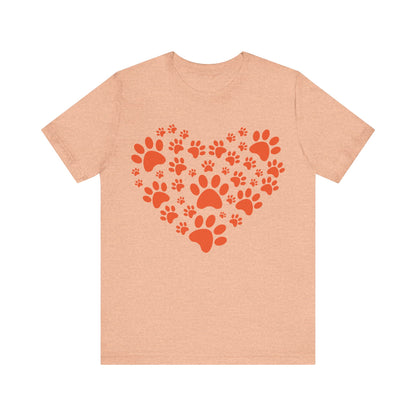 Paw Print Heart T-Shirt
