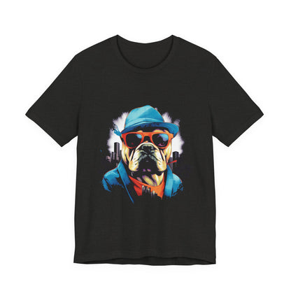 Gangster Bulldog Blue T-Shirt